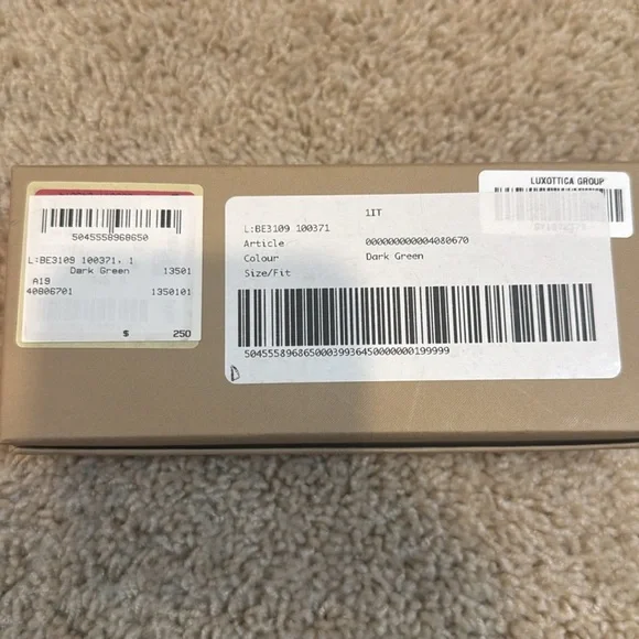 Burberry Aviator Dark Green Sunglasses with Black Case - Picture 5 of 8